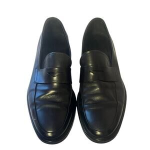Tod's Black Leather Penny Loafer Driving Shoes •Mens US 7.5• Tods Italy $795 EXC